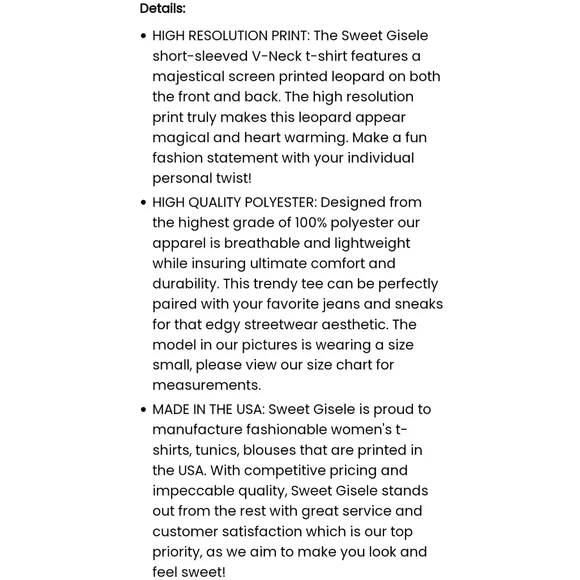 Sweet Gisele Leopard Print V-neck Fitted Tee - Picture 8 of 11